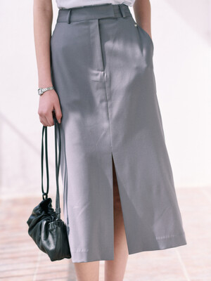 Slit Long Skirt_2color