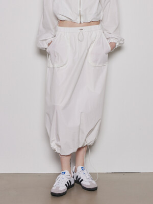 Balloon String Skirt_Off White