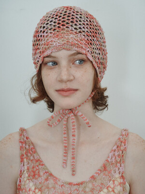 TAPE SHELL BEANIE, PINK