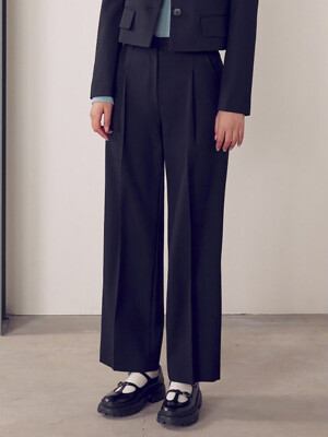 Signature Semi Wide Pants  Black (KE4821M015)