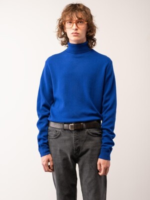 (M) 터틀넥 스웨터 Royal Blue