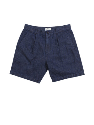 HEMP DENIM SHORTS -INDIGO