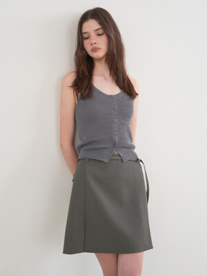 세미 A라인 미니 스커트 NEW5SS208