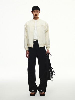 PIPING DETAIL BOMBER JUMPER UNISEX