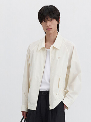 UNISEX SUMMER HARRINGTON JACKET CREAM STRIPE_M_UDJU5B122CR
