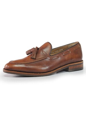 TASSEL LOAFER+RUBBER SOLE(MAHOGANY)