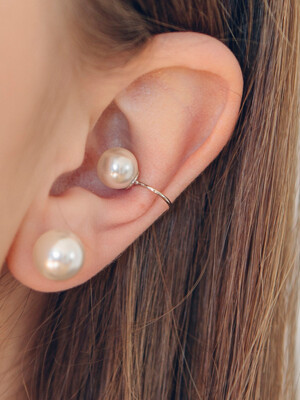 line pearl earcuff (2colors)