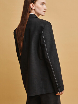 MARTIN MELANGE SINGLE JACKET (D/Grey)