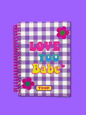 TOOF LOVE YOU BABE SPIRAL NOTEBOOK (무선노트)