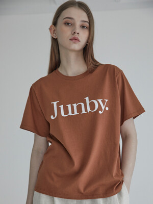 Jun by Logo T-Shirts(Brown)
