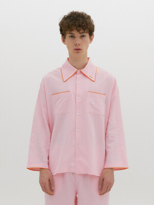 (Men) Essential PJ Shirts Light Pink