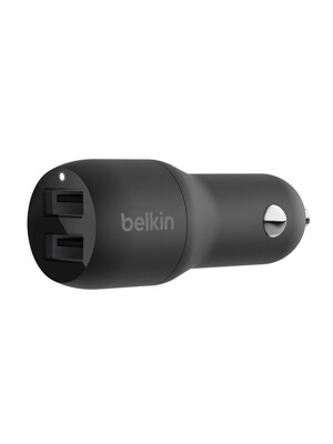 벨킨 부스트업 24W 듀얼 USB A 차량용 충전기 시거잭 CCB001bt