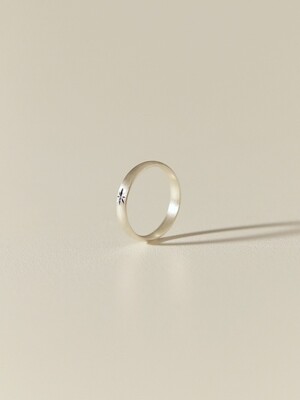 mini silver star ring(3mm)