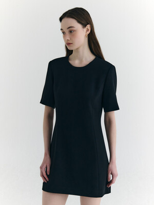 [Drama Signature] Half-sleeve Mini Dress_2color