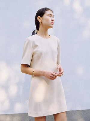 [Drama Signature] Half-sleeve Mini Dress
