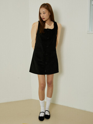 Flutter dress (black)