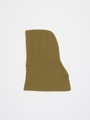 CASHMERE OVER-FIT BALACLAVA_OLIVE