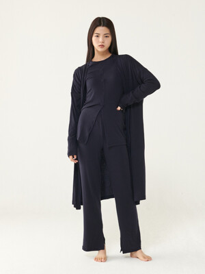 Tencel™ Wool Cardigan_Navy  (텐셀 울 가디건)
