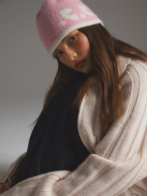 RR REVERSIBLE BEANIE - PINK