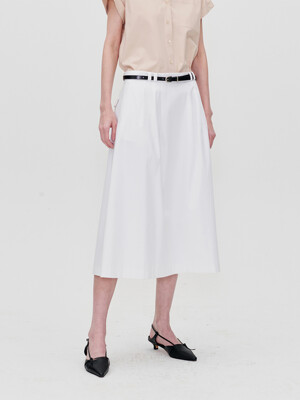 LOW RISE MIDI SKIRT