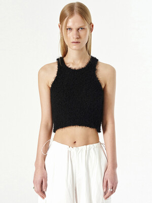 HAIRY BLEND SLEEVELESS (black)