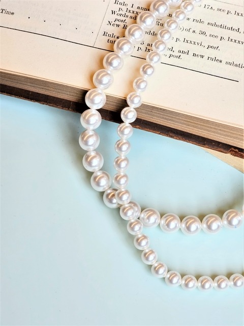 주얼리 - 아크마린 (aqumarin) - Modern pearl necklace 6mm