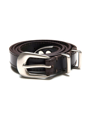 Essential Leather Belt_Cacao Brown