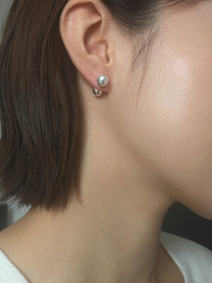 two way pearl earring