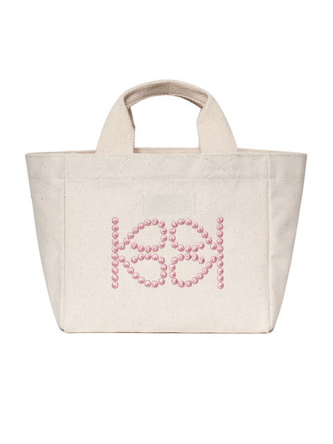 에코/캔버스백 - 기준 (Kijun) - S2 Bear Canvas Hand Mini Bag Pink