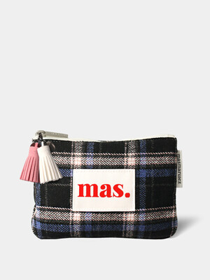 Basic pouch _ BM Check 블랙 핑크