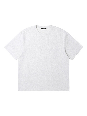 남성 리싸이클 분또 변형 포켓 반팔 라운드 티셔츠 (L-M-GREY) (HA4ST90-12)