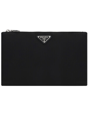 24FW 개버딘 스트랩 클러치백 블랙 2NH006 2DMH F0002