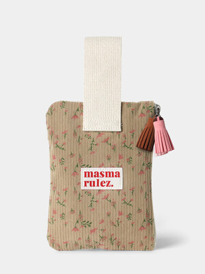 Strap pouch_Pink flower