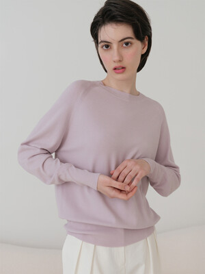 Chic Raglan Round Neck Long Sleeve Knitwear (5colors) VKNIT_054