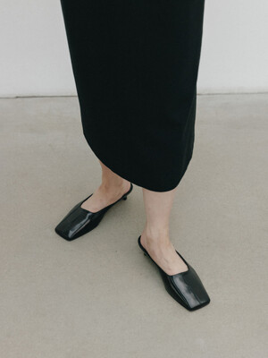 [단독] Clive Square Mule_Soft Black