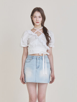 Rosie wrap blouse (Ivory)