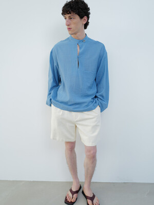 LINEN SHORTS [IVORY]
