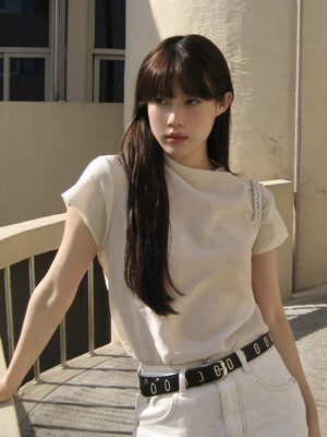 PLEATED CAP SHIRT_IVORY
