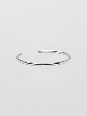 Basic Open Bangle (silver925)(2color)