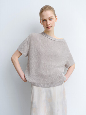 TVR ONE OFF-SHOULDER KNIT TOP_3COLORS
