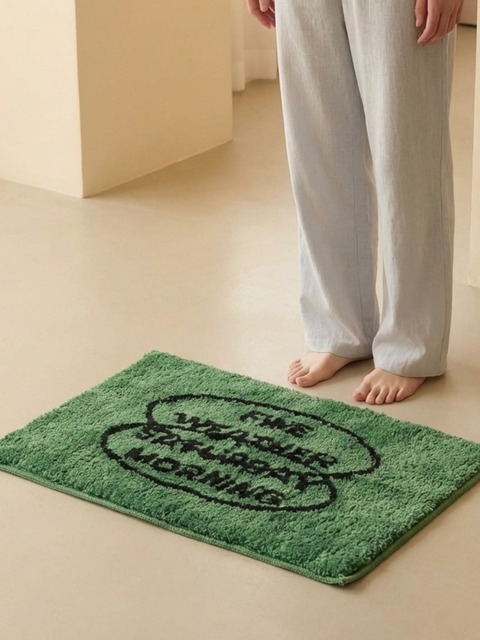 무드릭스 부드러운 워셔블 롱파일 발매트 그린새러데이 (2size)