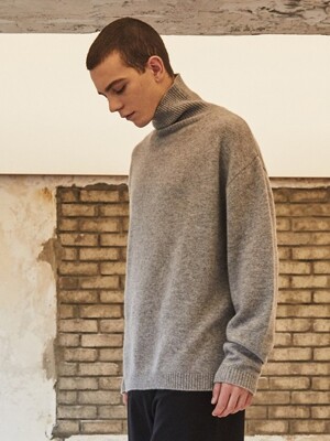 DEER CASHMERE KNIT GREY