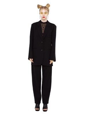 2019 F/W BLACK TWO BUTTON JACKET