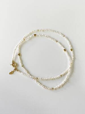 love long pearl necklace (Silver 925)