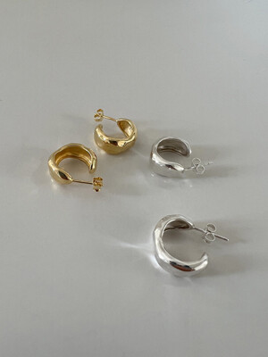 [925silver] Hammer earring (2color)