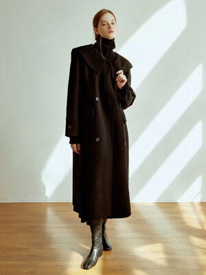 Vane raglan handmade coat (black)