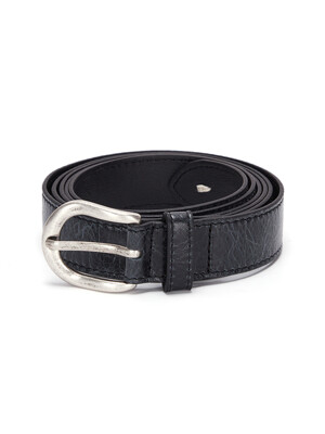 STITCH POINT BELT IN BLACK