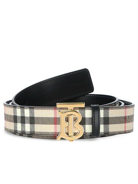 럭셔리액세서리 - 버버리 (BURBERRY) - TB 로고 체크 8052482 LB TB 30 RV CLF 양면 벨트