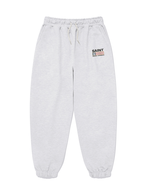 팬츠,팬츠 - 세인트페인 (SAINTPAIN) - SP PEACE CLUB SWEAT PANTS-ASH MELANGE