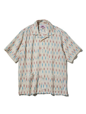 FIVE POCKET ISLAND SHIRT_BONE IKAT